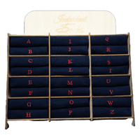 Chaussettes extensibles en laine écossaise pour homme | Bleues avec initiales rouges brodées | Taille 40/45 | Longueur genou