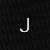 Men's Black Socks with Grey Initials - Stretch Cotton - Size 40/45 - 106