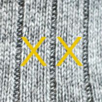 Calze Grigie Unisex Iniziali Doppie - Cashmere Blend - Taglia 38/41 - 182