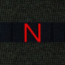 Navy Blue / Dark Green Striped Men's Socks - Stretch Cotton - Size 40/45 - 202