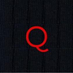 Calze Blu Cashmere Blend - Ricamo Rosso - Taglia 38/41 - 181