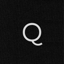 Men's Black Socks with Grey Initials - Stretch Cotton - Size 40/45 - 106