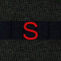 Navy Blue / Dark Green Striped Men's Socks - Stretch Cotton - Size 40/45 - 202