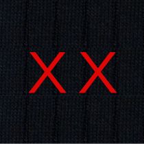 Calze Blu Uomo iniziali doppie - Filo di Scozia Stretch - Taglia 40/45 - 150