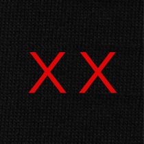 Men's Blue Socks with Red Initials - Stretch Cotton - Size 40/45 - 101
