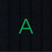 Calze Blu Uomo iniziali Verdi - Cotone Stretch - Taglia 40/45 - 135