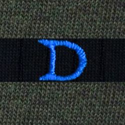 Calze a Righe Blu Navy - Verde Melange Uomo Cotone Stretch (1 paio)