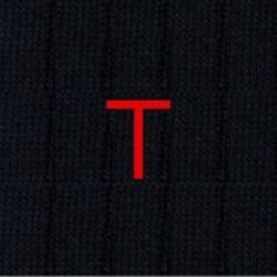 Calze Blu Cashmere Blend - Ricamo Rosso - Taglia 38/41 - 181
