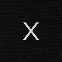 Men's Black Socks with Grey Initials - Stretch Cotton - Size 40/45 - 106