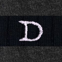 Calze a Righe Rugby Blu Navy - Grigio Melange Uomo Cotone Stretch (1 paio)