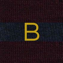 Calze a Righe Uomo Blu - Bordò - Cotone Stretch - Taglia 40/45 - 207