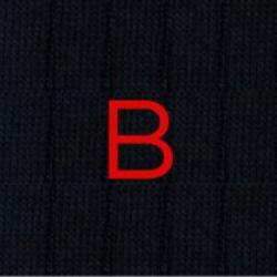 Calze Blu Cashmere Blend - Ricamo Rosso - Taglia 38/41 - 181