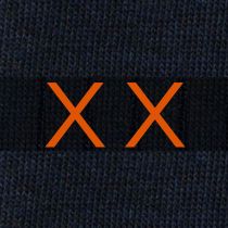 Men's Blue Socks with Red Initials - Stretch Cotton - Size 40/45 - 101