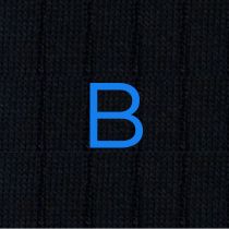 Calze Blu Uomo iniziali Royal - Cotone Stretch - Taglia 40/45 - 133