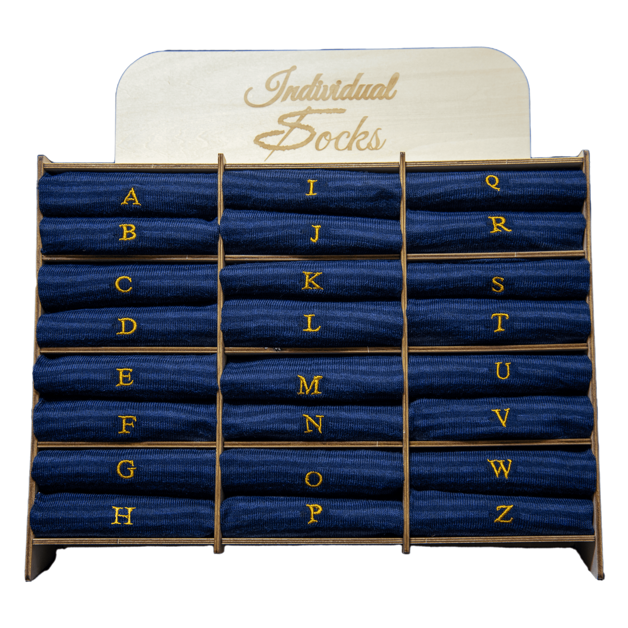 Calze a Righe Sottili Blu Navy - Blu Melange Uomo Cotone Stretch (1 paio)