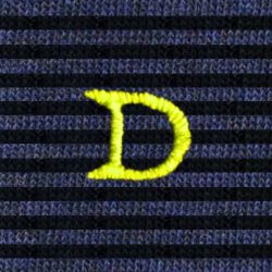 Calze a Righe Sottili Blu Navy - Blu Melange Uomo Cotone Stretch (1 paio)
