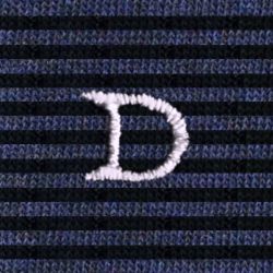 Calze a Righe Sottili Blu Navy - Blu Melange Uomo Cotone Stretch (1 paio)
