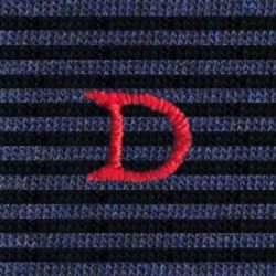 Calze a Righe Sottili Blu Navy - Blu Melange Uomo Cotone Stretch (1 paio)