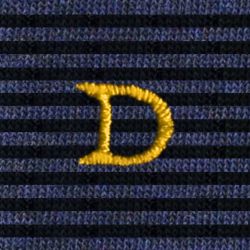 Calze a Righe Sottili Blu Navy - Blu Melange Uomo Cotone Stretch (1 paio)