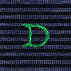 Calze a Righe Sottili Blu Navy - Blu Melange Uomo Cotone Stretch (1 paio)