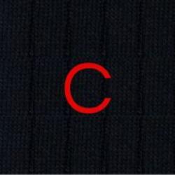 Calze Blu Cashmere Blend - Ricamo Rosso - Taglia 38/41 - 181