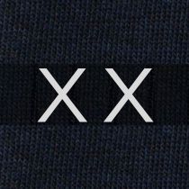Men's Blue Socks with Red Initials - Stretch Cotton - Size 40/45 - 101