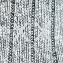 Calze Grigie Unisex Iniziali Doppie - Cashmere Blend - 42/45 - 185