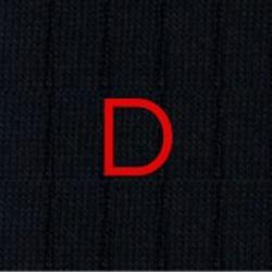 Calze Blu Cashmere Blend - Ricamo Rosso - Taglia 38/41 - 181