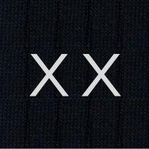 Calze Blu Uomo iniziali doppie - Filo di Scozia Stretch - Taglia 40/45 - 150