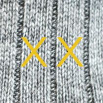 Calze Grigie Unisex Iniziali Doppie - Cashmere Blend - 42/45 - 185