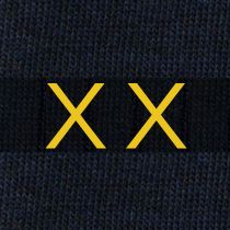 Men's Blue Socks with Red Initials - Stretch Cotton - Size 40/45 - 101