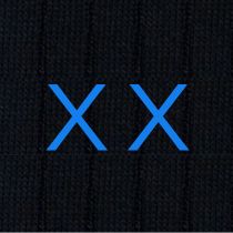 Calze Blu Uomo iniziali doppie - Filo di Scozia Stretch - Taglia 40/45 - 150