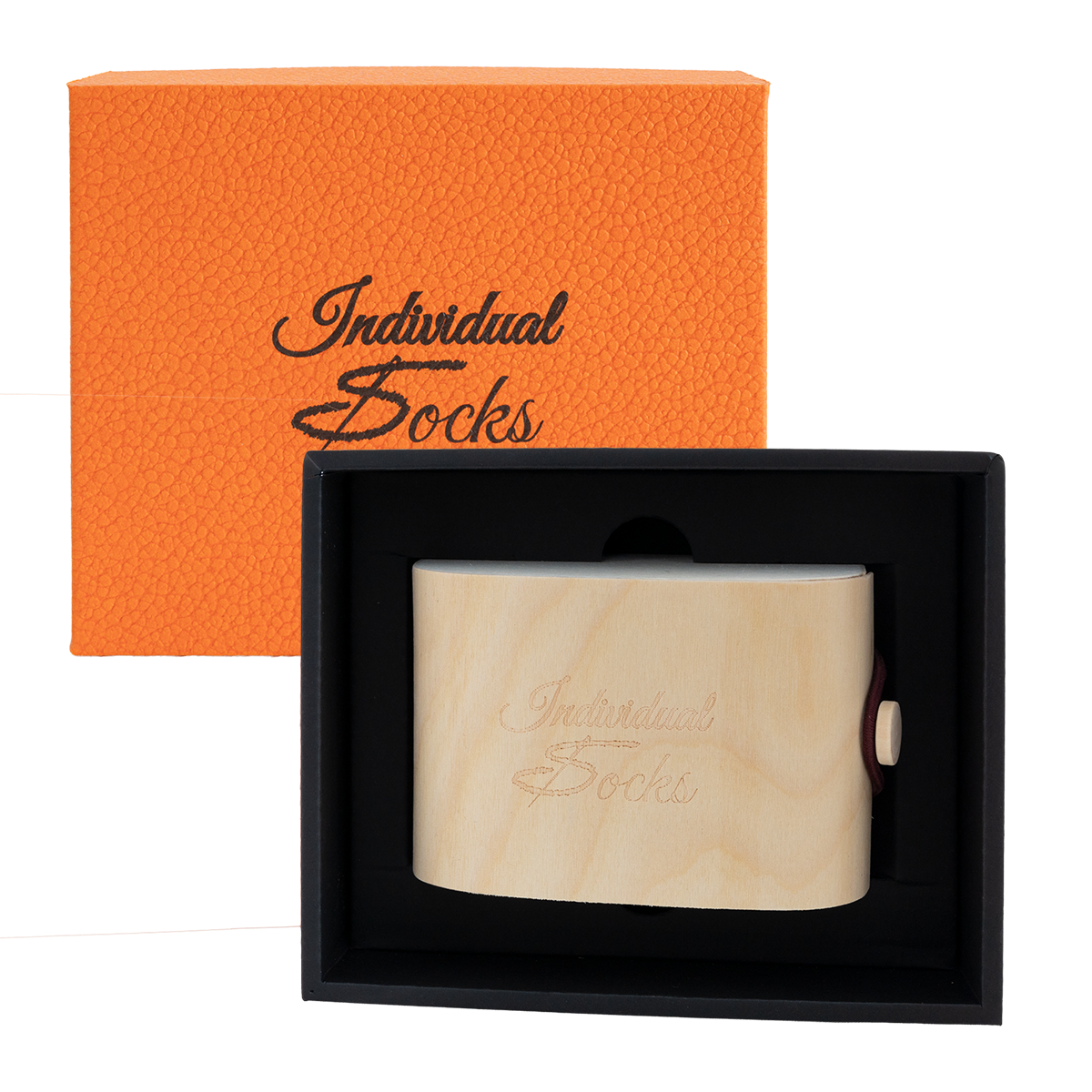 Calze Uomo Cashmere Blend | Grigio iniziali Ricamate Rosse | Lunghezza Ginocchio