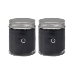 Chaussettes en coton extensible pour homme | Rayures bleu denim avec initiales brodées grises | Taille 40/45 | Longueur genou