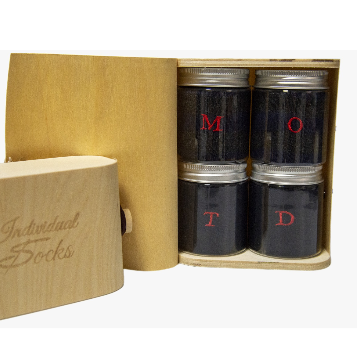 WOODEN GIFT BOX (For 2 Pairs of Socks)