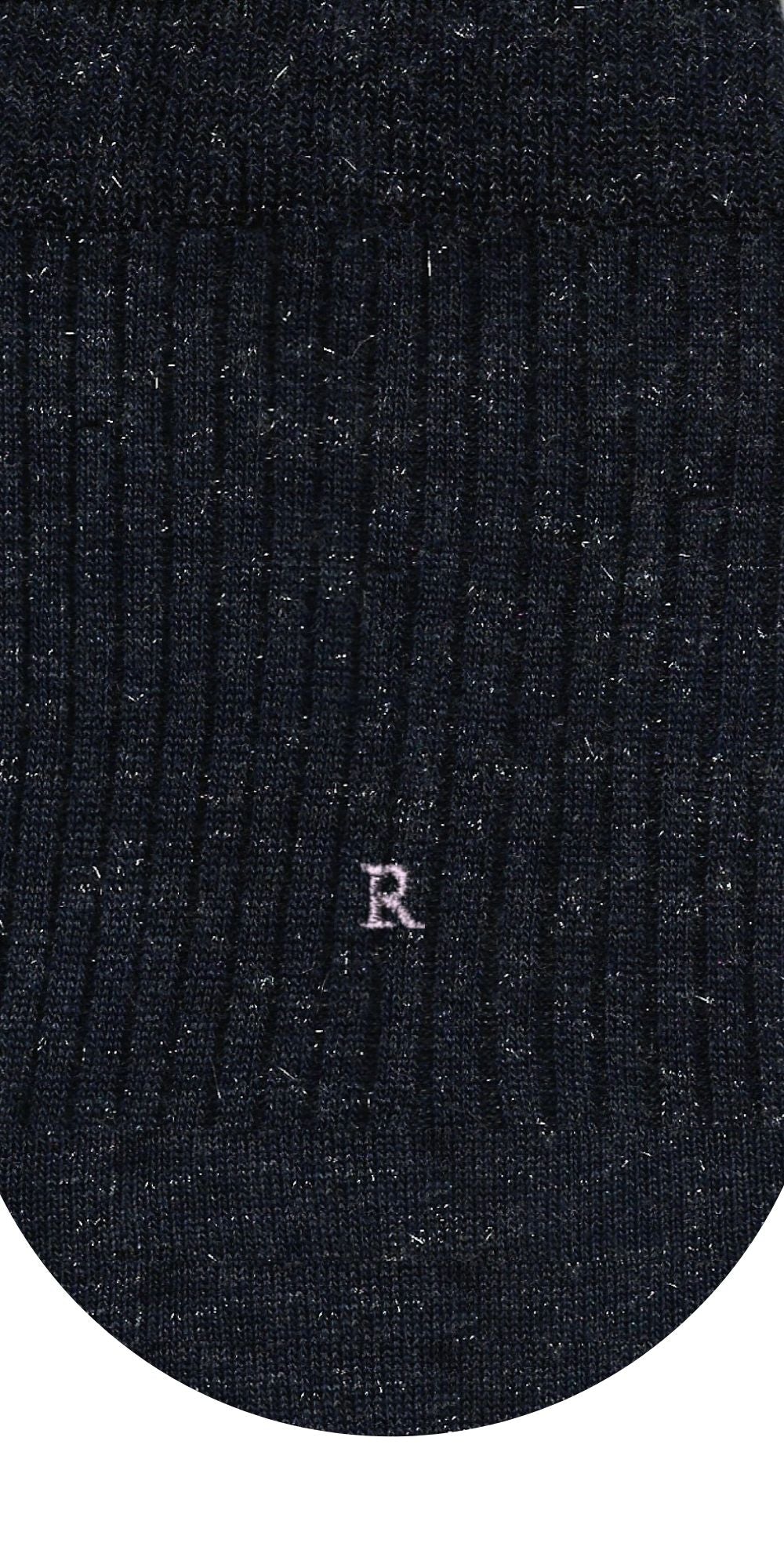 Calze donna viscosa lurex a costine personalizzate con le iniziali ricamate