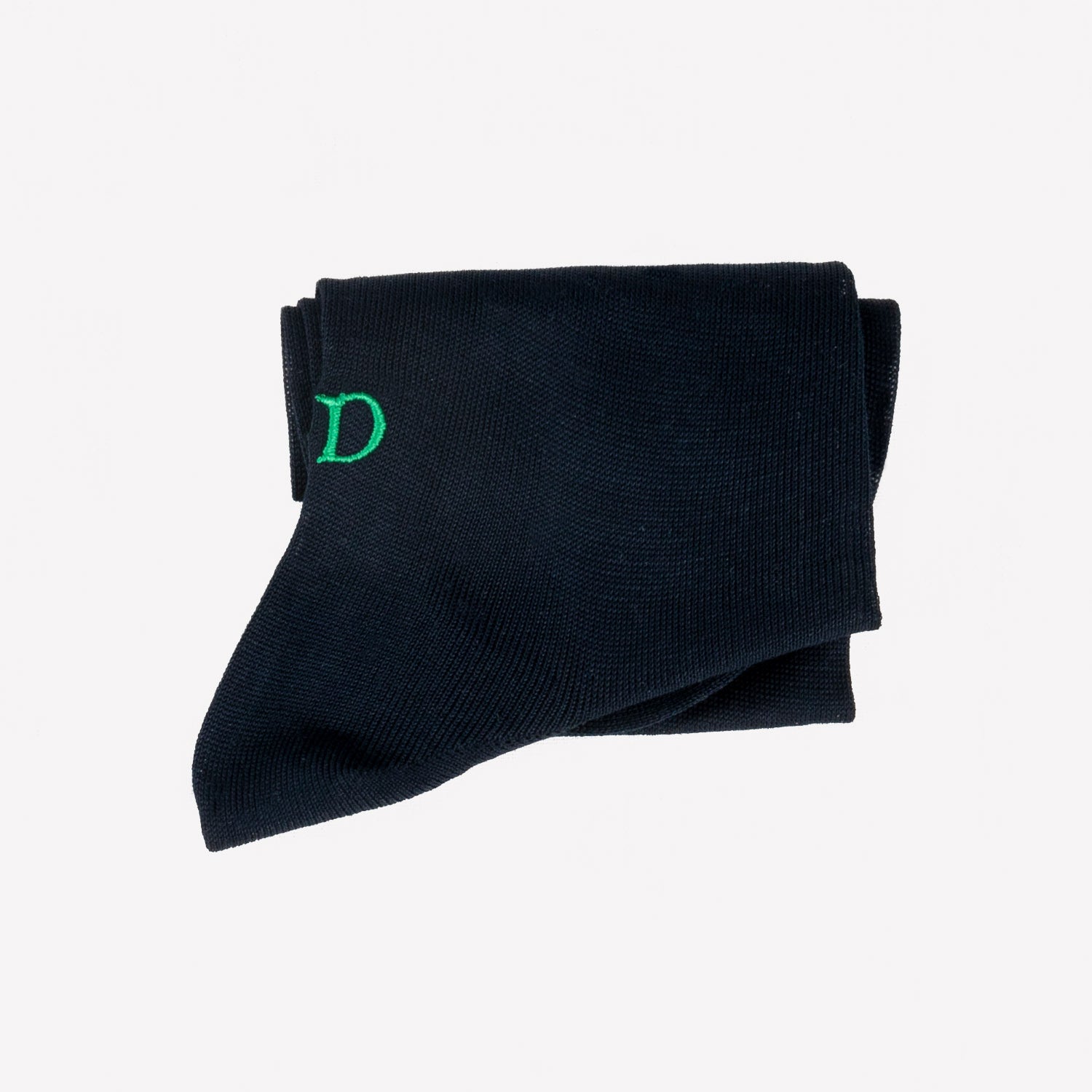 Calze Blu Uomo iniziali Verdi - Filo di Scozia 100% cotone - Taglia 40/42 - 142