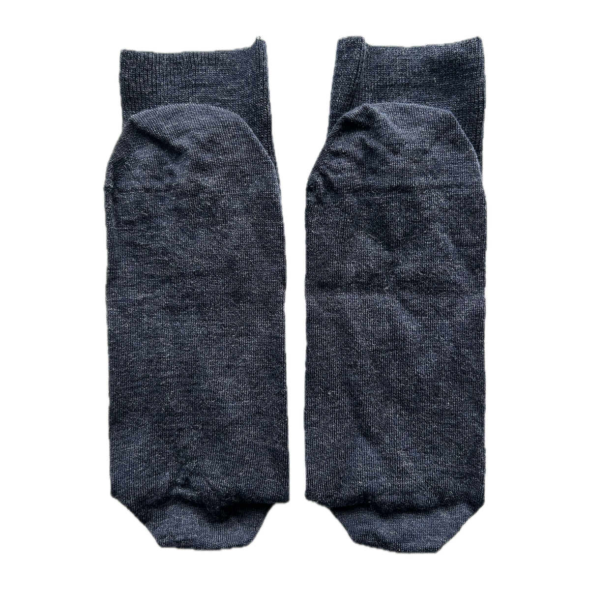 Calze blu da uomo in lana merino con le iniziali ricamate in rosso, Individual Socks