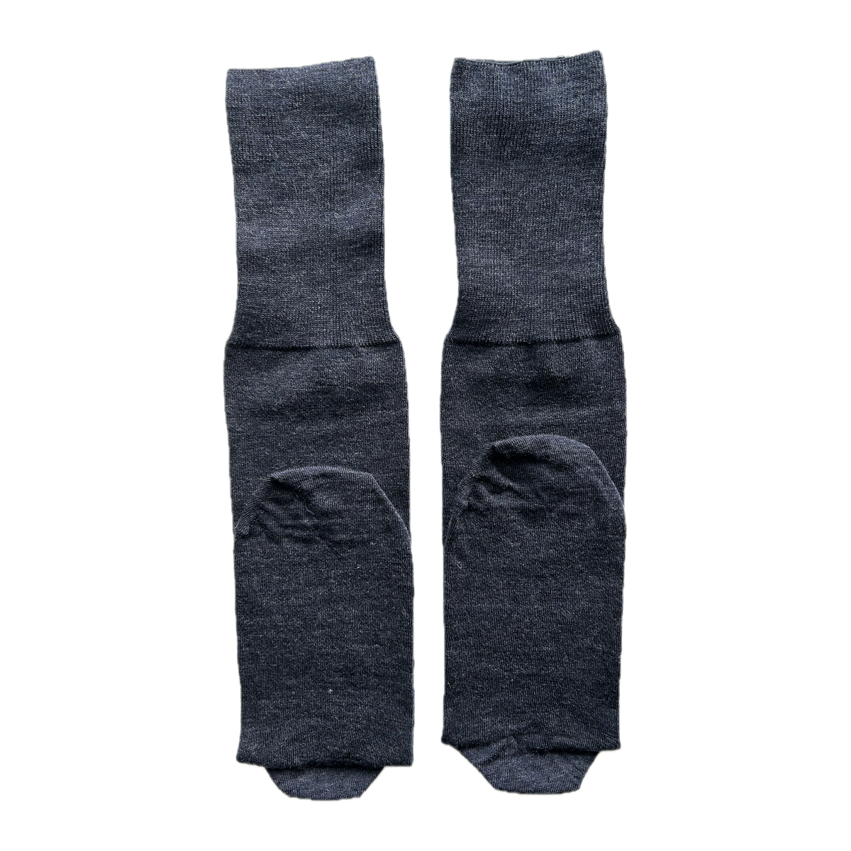 Calze blu da uomo in lana merino con le iniziali ricamate in rosso, Individual Socks