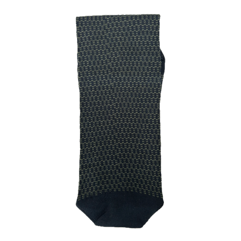 Calze jacquard verde da uomo in cotone mercerizzato con le iniziali ricamate in rosso, Individual Socks