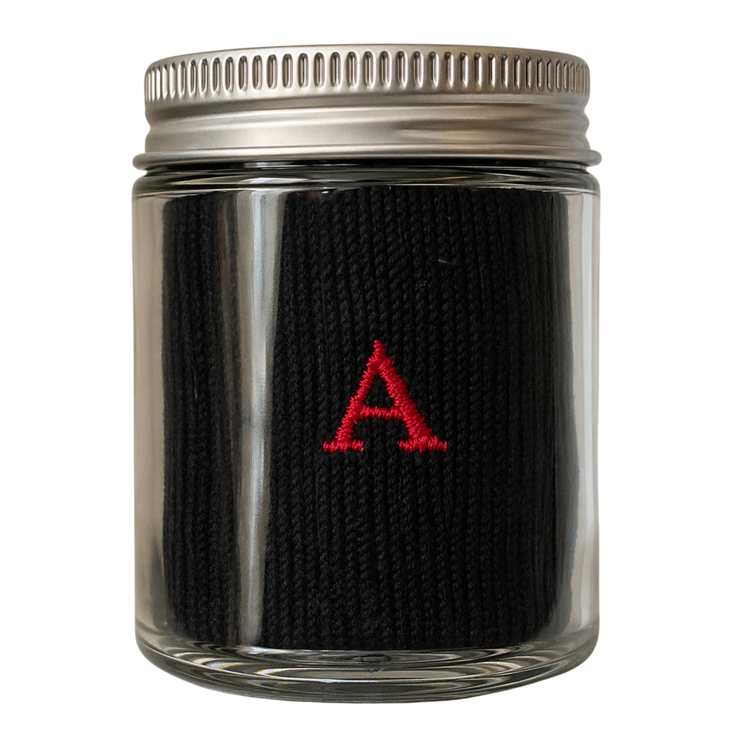 Men's Blue Socks with Red Initials - Stretch Cotton - Size 40/45 - 101