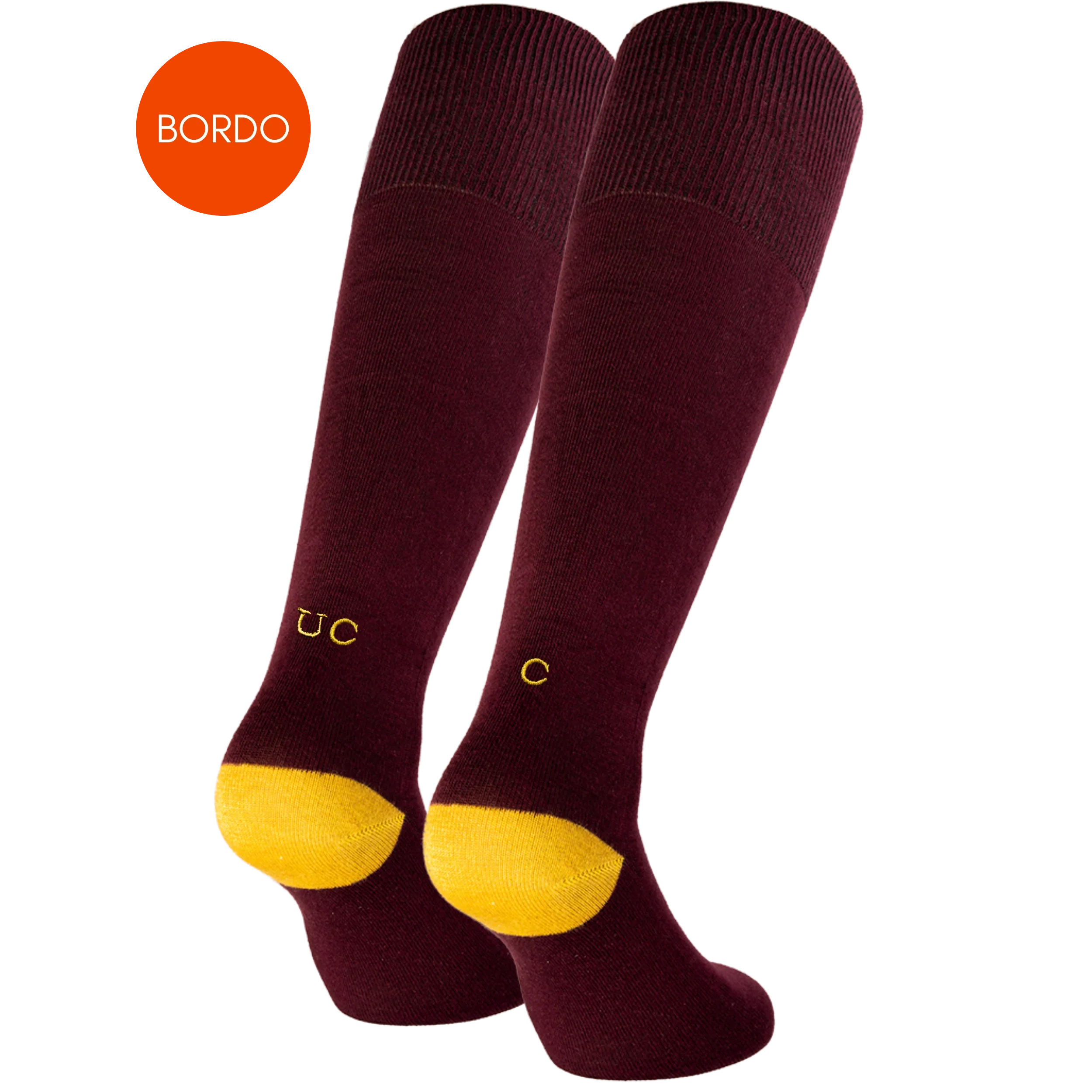 Calze Uomo Cotone Stretch | Doppie Iniziali Ricamate | Taglia 40/45 | Lunghezza Ginocchio