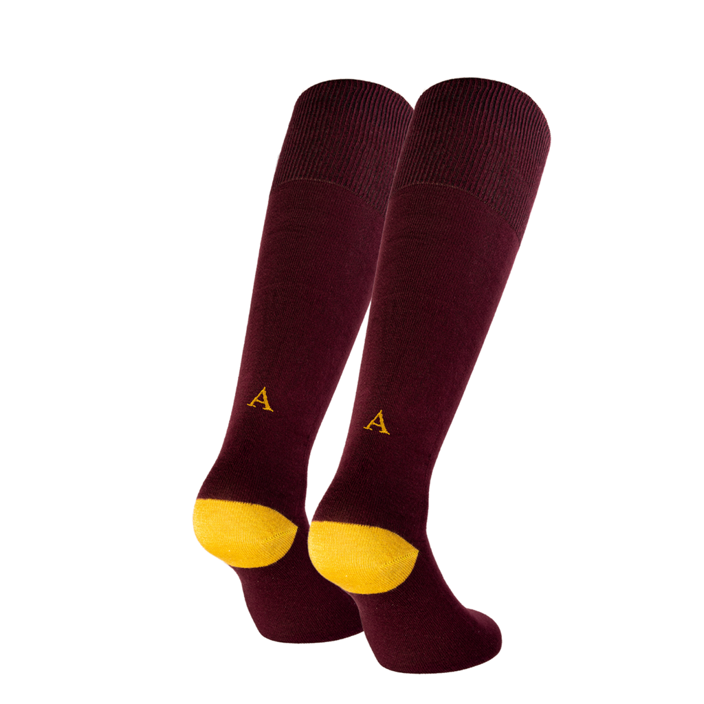Men's Blue Socks with Red Initials - Stretch Cotton - Size 40/45 - 101