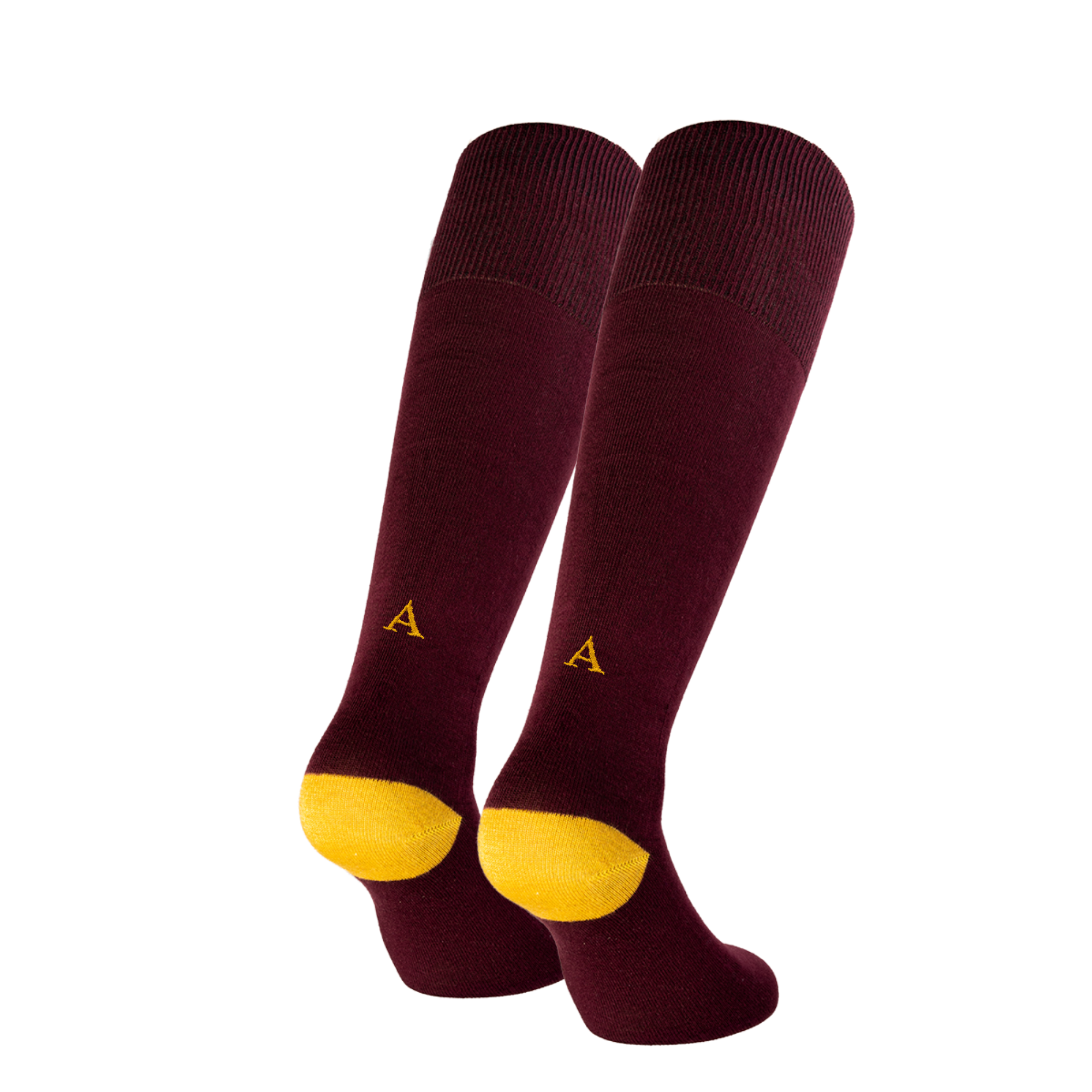 Blaue Herrensocken mit roten Initialen – Stretch-Baumwolle – Größe 40/45 – 101