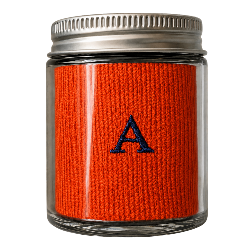 Men's Blue Socks with Red Initials - Stretch Cotton - Size 40/45 - 101