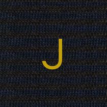 Calze a Righe Uomo Blu - Marrone - Cotone Stretch - Taglia 40/45 - 314