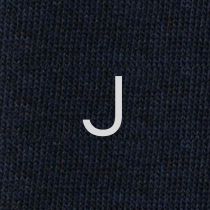Men's Blue Socks with Grey Initials - Extra fine Cashmere Blend - Size 43/45 - 172