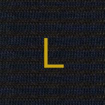 Calze a Righe Uomo Blu - Marrone - Cotone Stretch - Taglia 40/45 - 314