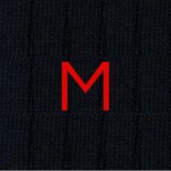 Calze Blu Uomo iniziali Rosse - Cotone Stretch - Taglia 40/45 - 101