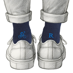 Calze con le iniziali ricamate, Individual Socks